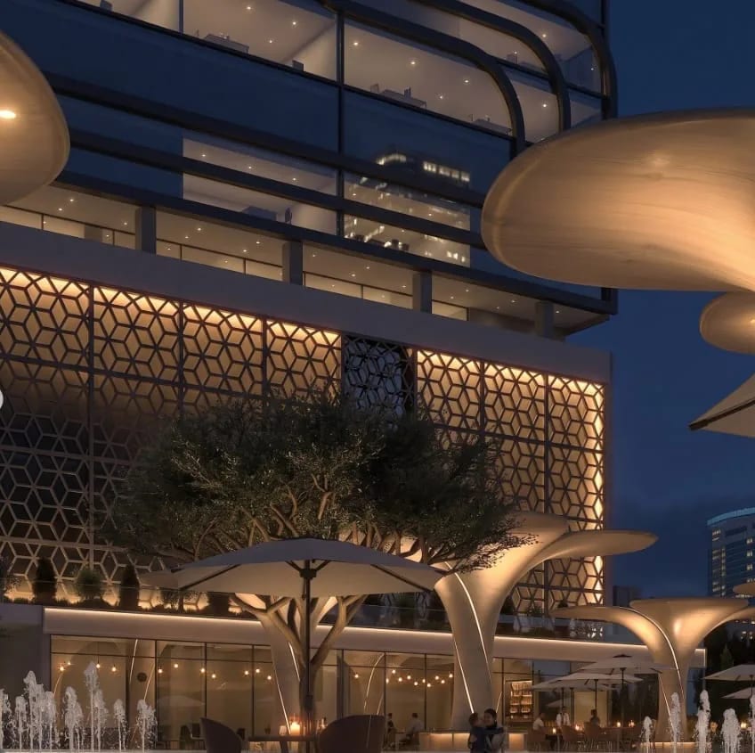 Walkway and entrance canopy structure