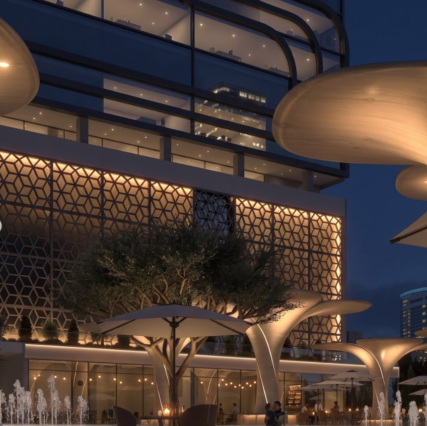 Walkway and entrance canopy structure