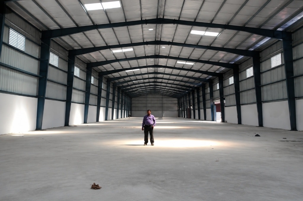 Industrial steel structure warehouse shed