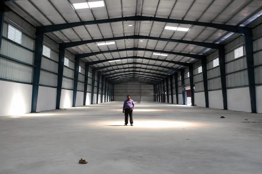 Industrial steel structure warehouse shed